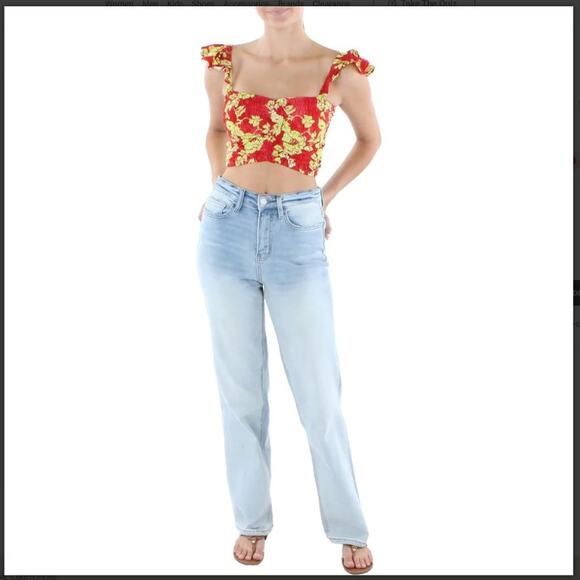 Tiare Hawaii Other - TIARE HAWAII SMOCKED RAYON TOP COVER-UP OS